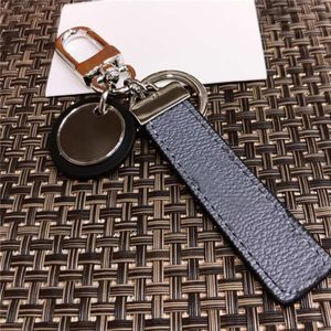 Klassisk Blackwhitegray Pu Leather Key Chain Ring Accessories Fashion Car Keychain Keychains Buckle For Men Women With Retail Box95241C