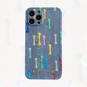 Moda Tasarımcı Telefonlar Case Renk Apple Cep Telefonu için Uygun 13 PROMAX XR Denim Her Şey Dahil Düşüş Dayanıklı Koruyucu Kapak