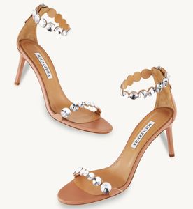 Sommar lyxig aquazzura sandaler skor maxi-tequila kristall-embellishments bröllop brud kvinnor gladiator sandalier utsökta kvällspumpar eu35-43