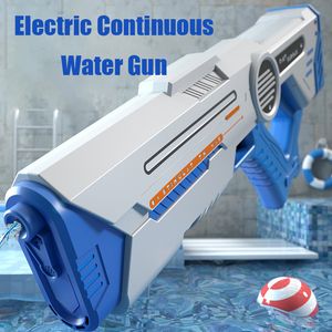 Sand Play Water Fun Automatic Electric Water Gun For Kids Long-Range Continuous Firing Space Guns Summer Outdoor Party Game For Adults Gift 230612