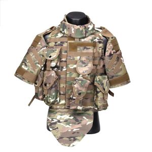 Kamizelka taktyczna OTV kamuflaż kamizelka bojowa z pancerzem z pouchpad USMC Airsoft Army Molle Assault Talerz CS odzież 2136089197y