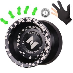 Yoyo LIGHT R X3 Competitive YoYo Alloy for Beginners Easy to Return and Practise Tricks with Glove Strings p230612