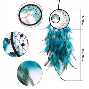 Garden Decorations Wall Hanging Dreamcatchers Gem Crystal Tree Of Life Home Decoration Room Wind Chimes Ornaments