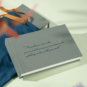 Molduras prontas para enviar álbum de casamento colorido de 3 polegadas placa de armazenamento para casais família capa de pano presente de aniversário 230613
