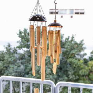 Garden Decorations Bamboo Wind Chime Handmade Eye-catching Bamboo Patio Porch Windchimes Bell for Daily Life R230613