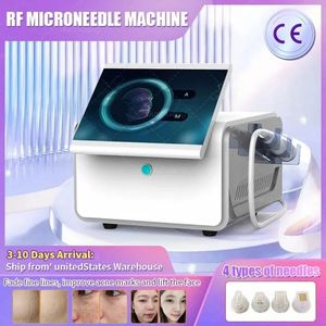 Offerte Apparecchiatura di bellezza multifunzionale portatile Vendita calda Sistema dorato Sistema di aghi sicuri Macchina frazionata Microneedle Rf a grande schermo