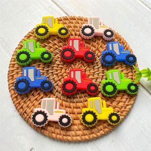 Bable The Leaters Toys 10pcs Силиконовые автомобильные бусины прорезывание зубов БПА БЕСПЛАТНО СДЕЛАЖДЕНИЕ СДЕЛАДНЫЙ МАТЧЫЙ МАТЧИЙ СОЕДИНЕННЫЙ СКОРЕЙНЫЙ БРАСЕТ БРАКЛ 230613