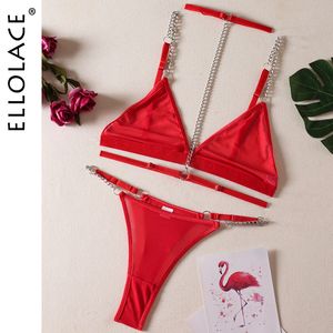 Reggiseni Ellolace Lingerie sensuale Porno Uncensored Tulle Intimo con giarrettiera a catena Trasparente Nudo Vedere attraverso costumi di pizzo 230613