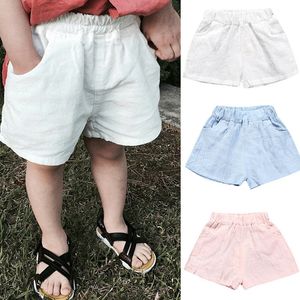 Shorts Baby Boys Summer Cotton Solid PP Linen For Girls Harem Pants Toddler Children Short Casual Kids Clothing 17y 230613
