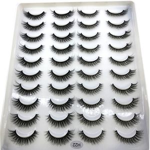 Makeup Tools HBZGTLAD 400 Pairs 20 boxes Natural 3D Mink False Eyelashes Fake Eye Lashes Faux Cils Make Up Beauty Wholesale 230612