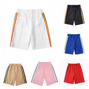 2023 Mens Palms Shorts مصممي نسائي مصممي سروال قصير خطاب طباعة شريط حزام غير رسمي من خمس نقاط الملابس شاطئ الصيف Crt