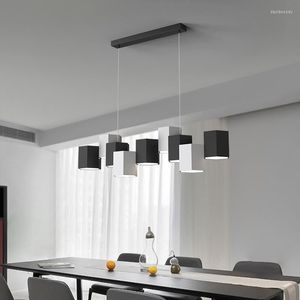 Ljuskronor modern fjädring belysning matsal hängande lampa nordiska bord led inomhusljus ljuskrona designer