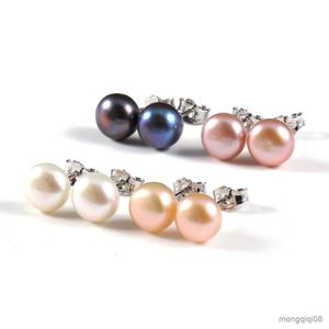Natural Stud Earrings Genuine Freshwater Pearls Earring Exquisite Jewelry Gifts for Women Colors R230613