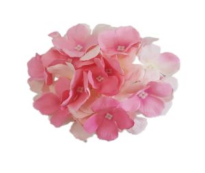 50 pçs 15 cm cabeça de flor de seda decorativa de hortênsia artificial para decorações de casamento acessórios para casa adereços decoração de festa hortênsia