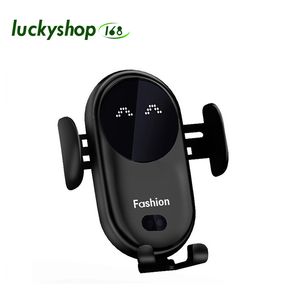 S11 Smart Infrared Sensor Wireless Charger Automatic Automatic Car Mobile Mobile Cargers مع Mount Cup Cup for iPhone 14 13 12 11 XR Samsung S9 S8 S6 ECT.