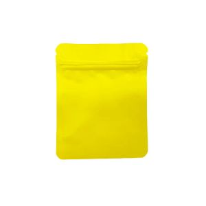 4x5 pollici stand up colore nessuna immagine borsa in mylar con zip sacchetti di imballaggio in plastica per caramelle biscotti di canapa cioccolatini Moda