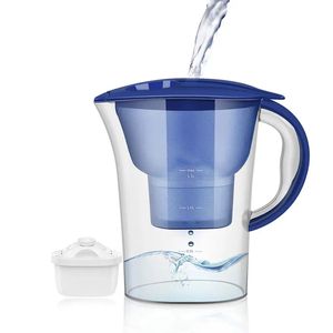 1pc Water Filter Pitcher For Purest Drinking Water, With 1 Filter , 6-Stage Filter To Remove Lead, Chlorine, Heavy Metals, Fluoride