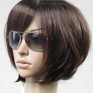 Lace Wigs HAIRJOY Woman Vogue Brown Straight Short Synthetic Hair Wigs Free Shipping 6 Colors Available Z0613