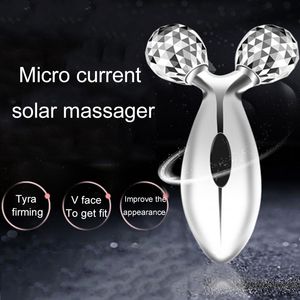 Gesichtsmassagegerät 3D EMS Roller Elektrische Straffung Antifaltenstange Vibration Abnehmen Schönheit Hautpflege Hebemassage 230612