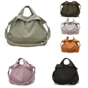 LL Yoga bag tote bag sports leisure shoulder waterproof bag portable large capacity solid color LL bags 18L