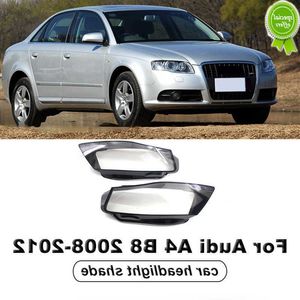 Nuovo Per Audi A4 A4L B8 2009 2010 2011 2012 Faro Anteriore Maschera di Vetro Coperchio Della Lampada Trasparente Borsette 8K0941029C 8K0941030C Accessori