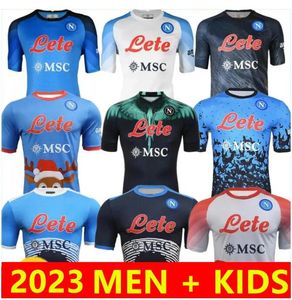 22 23 Napoli Soccer Jerseys Maglietta Osimhen Insigne 22 23 Neapol Politano di Lorenzo Maglia Mertens Verdi Milik Men / Kit Kit Football Shirts