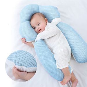 Chapéus Chapéus Born Sleep Travesseiro Queda Prevenção Dupla Face Respirável Conforto Algodão Calmante para Bebês Dormindo 230613