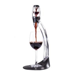 Bar Tools Professional Magic Red Wine Decanter Pourer With Filter Stand Quick Air Auerator Dispenser för Home Dining Essential 230612