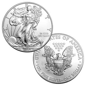 1 oz 2014 Estátua da Liberdade American Eagle Moeda de Prata