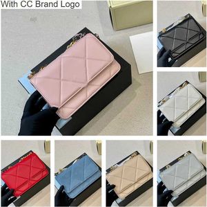 Luxury Cc Shoulder Bags 7 a Fashion Designer Women Crossbody Bag Woc Disc 19 Big Quilted Leather Wallet Black Suede Handbags Messeng