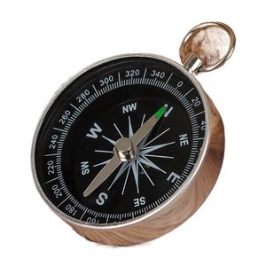 Durable Aluminum Alloy Keychain Compass - Portable Mini Navigation Pendant for Outdoor Activities