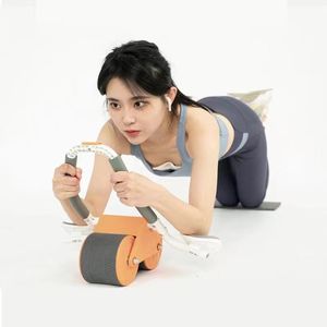 Ab Rollers Abdominal Wheel Automatic Rebound Abdominal Muscle Push-up Abdominal Roll Training Household Female Flat Support Trainer 230613