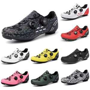 2023 Cykelskor män kvinnor svart röd vit mörkgrön gul rosa mens tränare utomhus sport sneakers