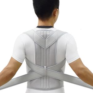 Leg Shaper Posture Corrector for Men and Women Back Brace Clavicle Support Stop Slouching Hunching Adjustable Trainer 230612