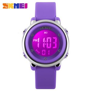 Barnklockor Skmei Fashion Sports Kids Watches Watertproof Alarm Watch Children Back Light Kalender Digital armbandsur Relogio Infantil 1100 230612