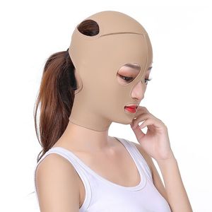 Face Massager 3D Lift återanvändbar andningsbar skönhet Kvinnor Anti Wrinkle Slimming Bandage V Shaper Full Sleeping Mask 230613