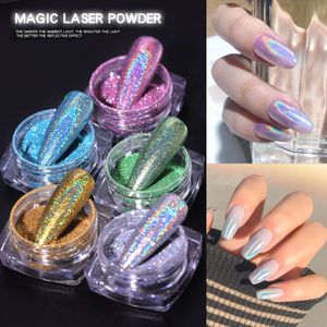 Magic Laser Powder Nail glitter High quality Aperture Manicure Dust Fake Laser powder