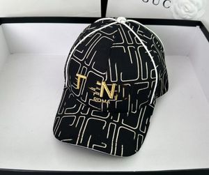 All-match Casual fashion brand baseball cap male summer light luxury letter visor short eaves dome embroidered caps wholesale