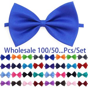 Dog Collars Leashes Wholesale 1005020 Cute Adjustable Dog Cat Bow Tie Neck Ties Dogs Puppy Bowties Pets Grooming Accessories Pet Dog Supplies 230612