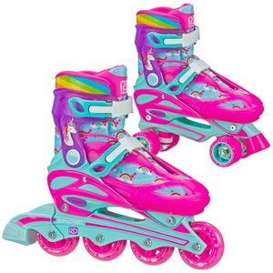 Inline-Rollschuhe Roller Derby Sprinter 2-in-1-Kombination aus Quad-Roller und Inline-Skates für Mädchen, mehrere Größen und Farben 230612