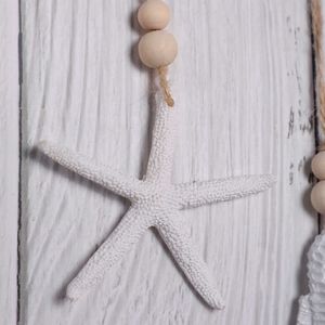 Trädgårdsdekorationer sjöhäst skal harts Ocean Ornament Nordic Home Wall Decor Hanging Baby Room Beach Decoration