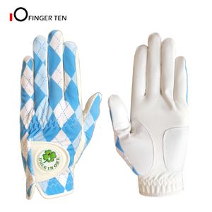 Rowerowe rękawiczki Design Weathersof Grip Golf Men lewa ręka z markerem piłki oddychając wygodnie dla golfistów 230612