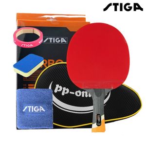 탁구 raquets stiga Professional Carbon 6 Stars 탁자 라켓을위한 탁구 라켓 스포츠 라켓 탁구 폰 라켓 여드름 230612