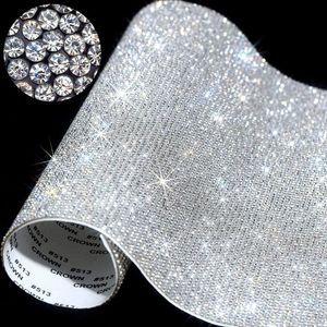 Crystal Rhinestones klistermärke DIY A Iiving Room Decoration Självhäftande glitter strass klistermärken för badrum, kök