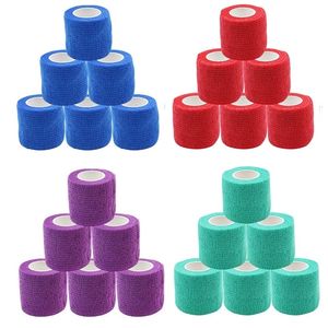 Tattoo Grips 24pcs Tape Tattoo Handle Bandage Anti-slip Athletic Nonwoven Waterproof Disposable Self-adhesive Elastic Bandage Grip Cover Wrap 230612