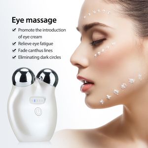 Ansiktsmassager EMS Electronic Beauty Instrument Micro Current Rejuvenation 3D Roller Lift Tight Eye Massage 230612