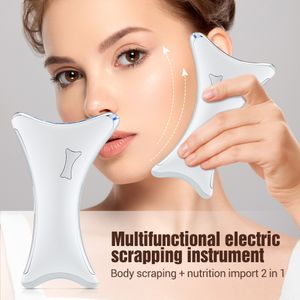 Massageador Facial Microcorrente Lift Machine USB Charge Electric Guasha Massage Raspagem Galvânica Beauty Skin Lifting Body 230612