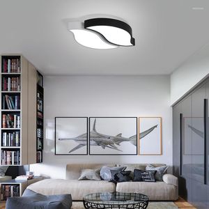 Потолочные светильники скандинавские простые круглые светодиодные лампы гостиной