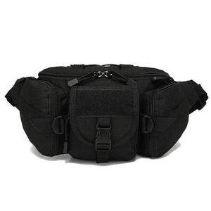 Mochila de cintura tática utilitária Bolsa para uso externo Bolsa de revista para acampamento Caminhadas Cintura Garrafa de água Bolsas de cinto Camuflagem Cintura Fanny Pack Che274d