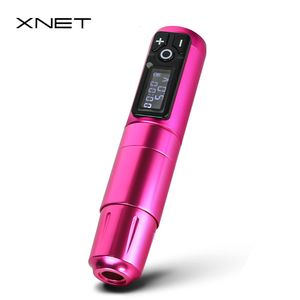 Dövme makinesi Xnet Profesyonel Kablosuz Dövme Makinesi Kalem Güçlü Motor 1950mAH Lityum Pil Dövme Sanatçısı için Hızlı Şarj 230612